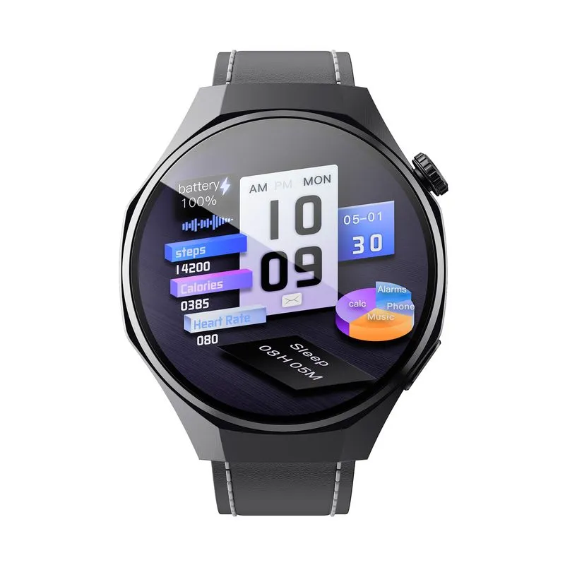 Smartwatch Havit M9064 con tablero circular de 1.46", negro