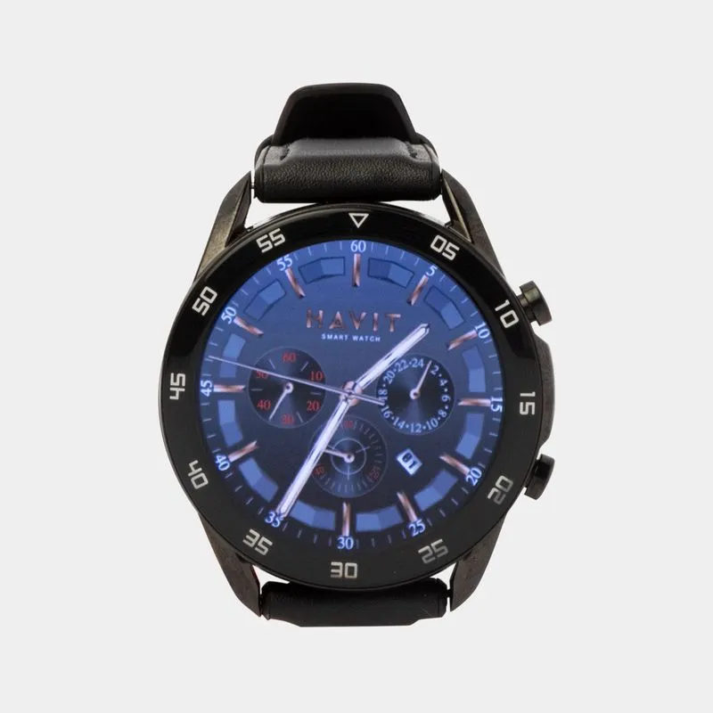 Smartwatch Havit M9030 tablero circular de 1.39", negro