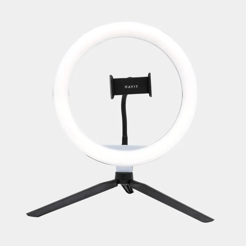 Aro de luz de 26 cm con trípode Havit ST7029