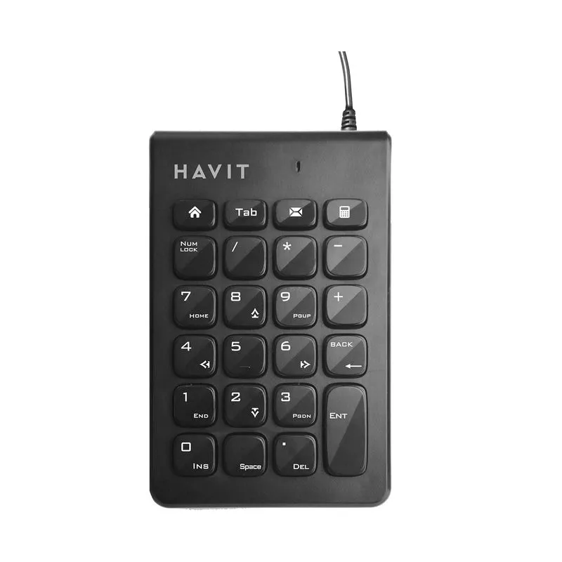 Teclado numérico alámbrico Havit, negro