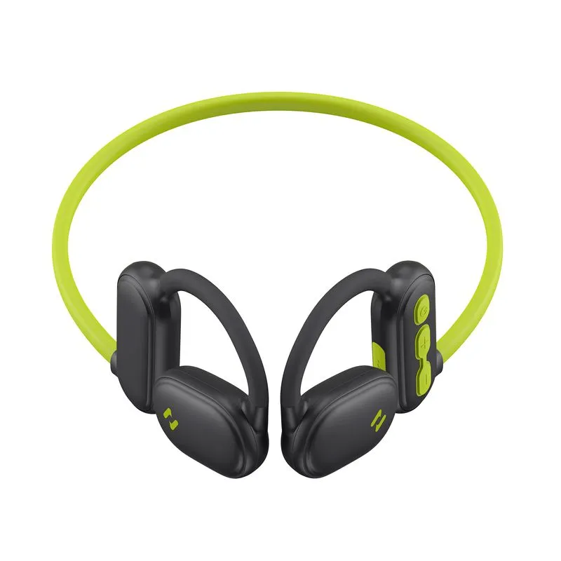 Audífonos de conducción de aire Havit FreeGo Pro, negro con verde