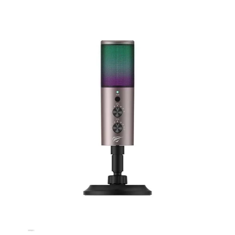 Micrófono Gamer Havit GK61 Rgb Gametone Highquality Negro