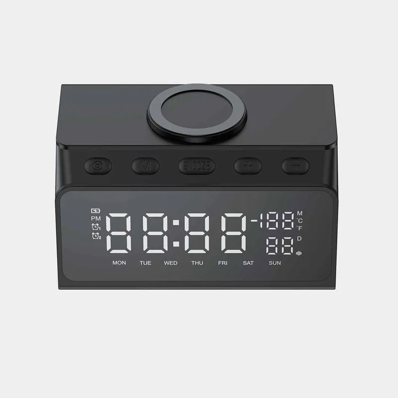 Parlante cargador y despertador Havit W3041 de 10 W RMS, negro