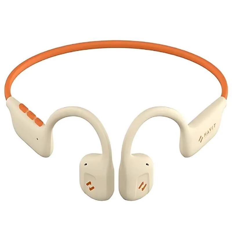 Fone de Ouvido Condução Ossea Freego Air 1 Bege havit E510BT
