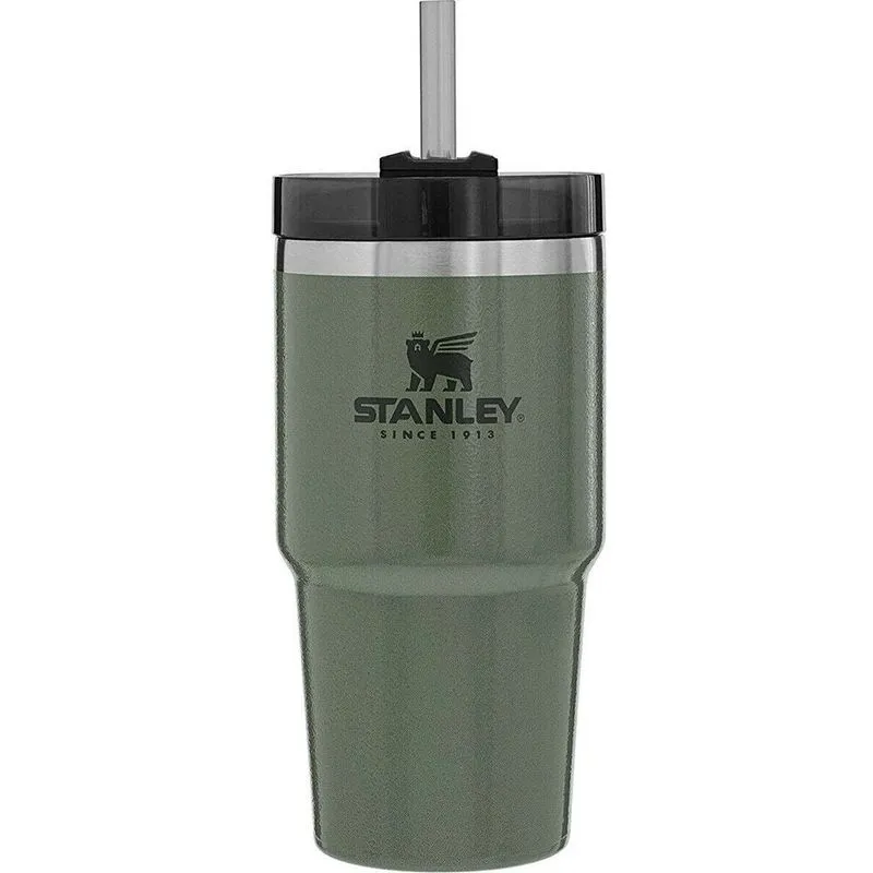 Caneca Térmica Com Canudo Stanley Adventure 10-02662-100 (591ml) Verde Hammertone