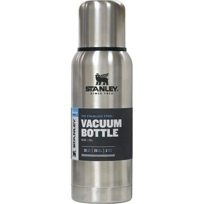 Garrafa Térmica Vacuum Bottle Stanley Cinza Metálico 1 Litro