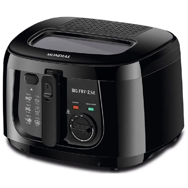 Fritadeira Eletrica Mondial Big Fry Ft-07 2,5lt - 220 Volts