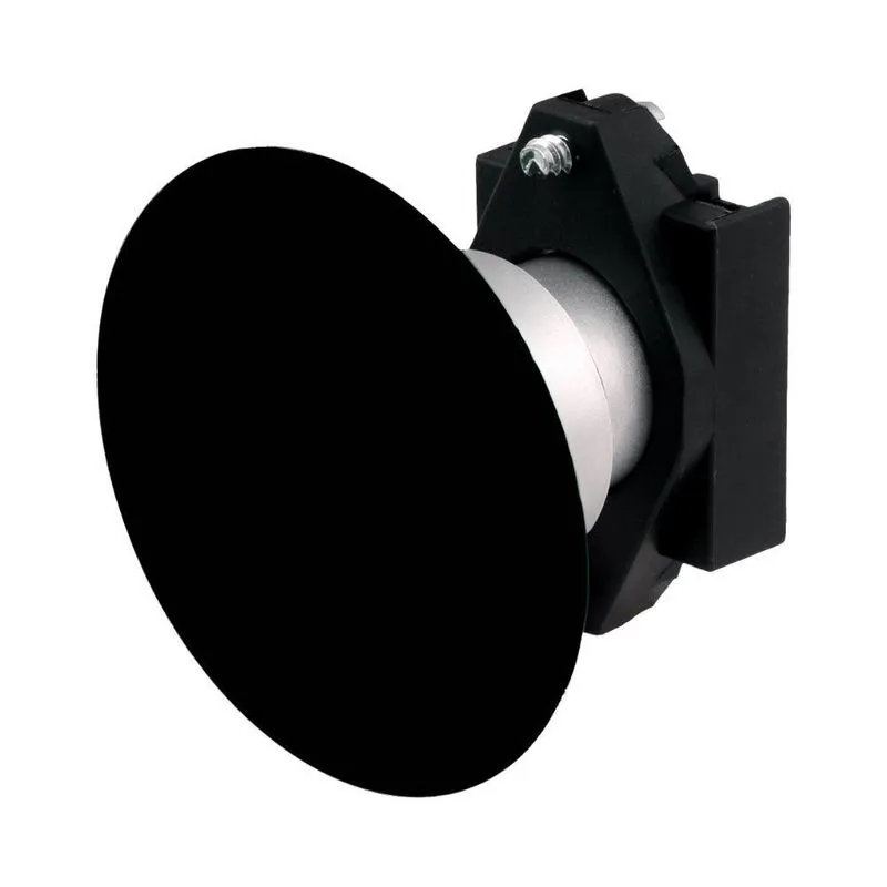 Botão de Pressão Siemens 3sb6030-1bc10-0ya0 Cogumelo Redondo Momentâneo com Suporte Bivolt Preto