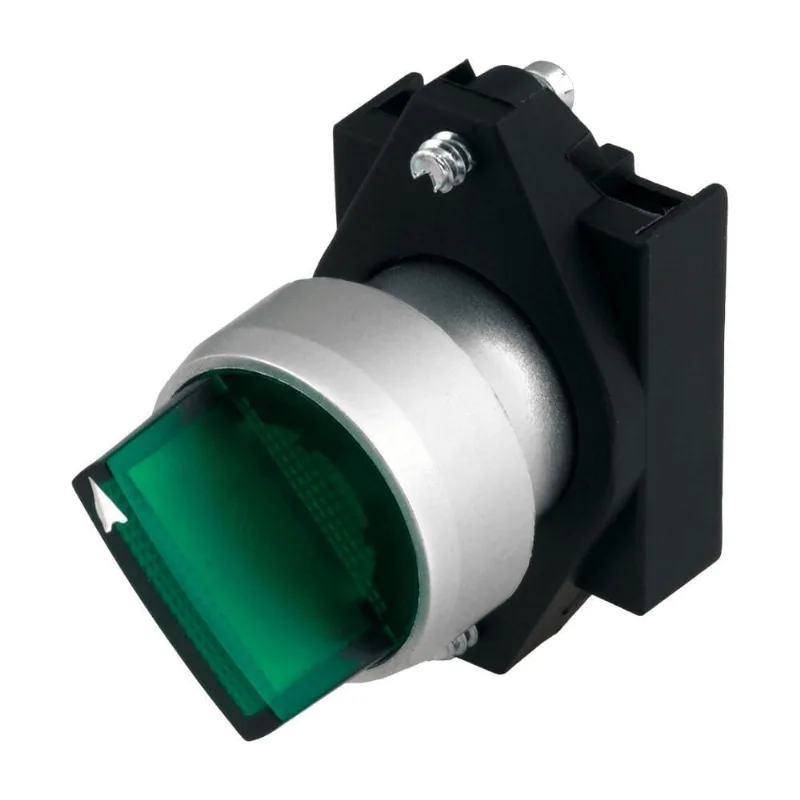 Frontal Comutador Iluminado 3SB6031-2AL40-0YA0 3 Posições Retenção Verde Siemens 22MM