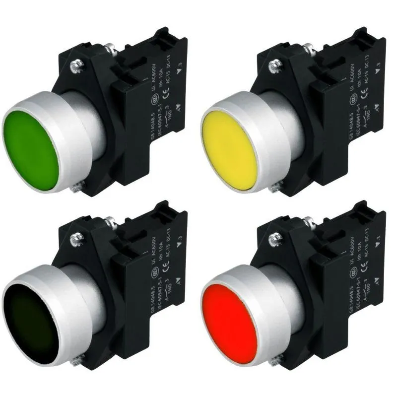 Botão de Comando 3SB6 Série Modular Montagem Frontal Verde Siemens