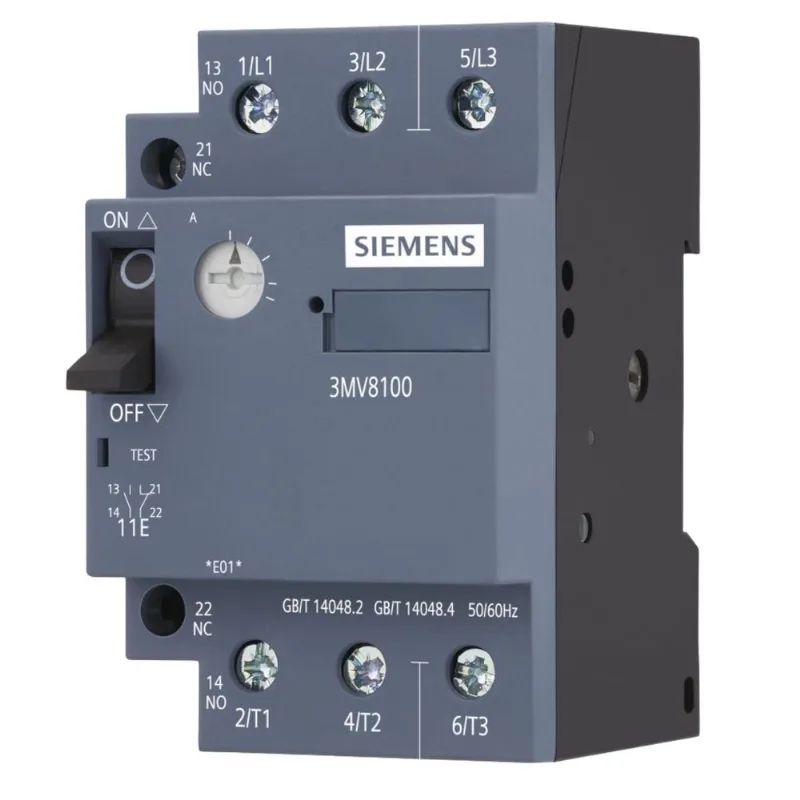 Disjuntor Protetor Motor 5,0-8A 3Mv8100-1Nk00 Siemens