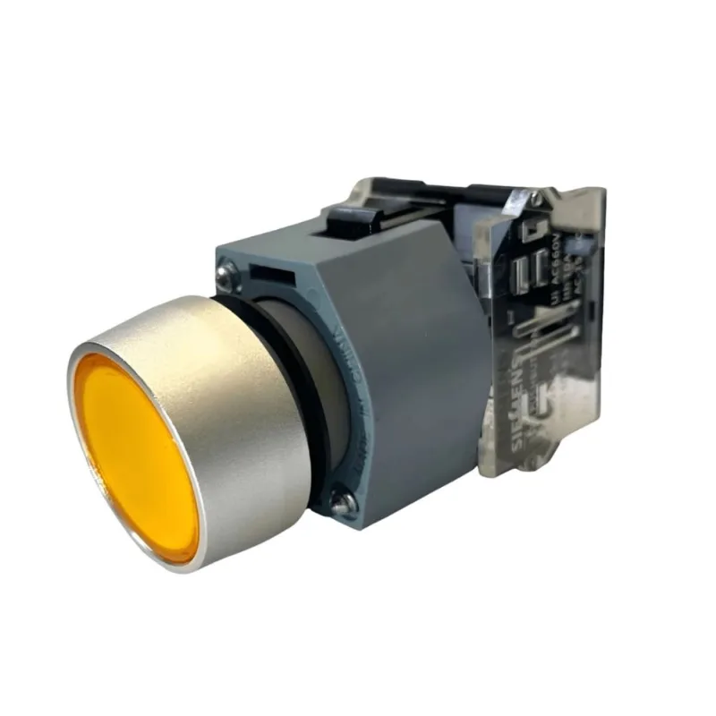 Botão 22Mm Plástico 1Na Amarelo 3Sb71300Ab301Ba0 Siemens