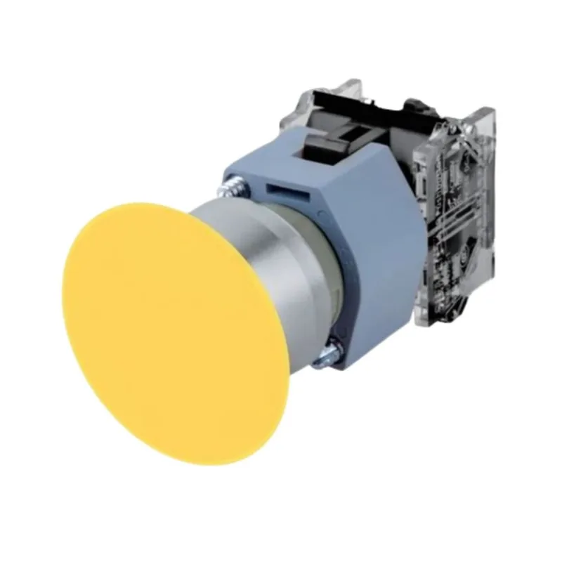 Botão Cogumelo 40Mm Plástico Impulso 1Na Amarelo 3Sb71301Bc301Ba0 Siemens