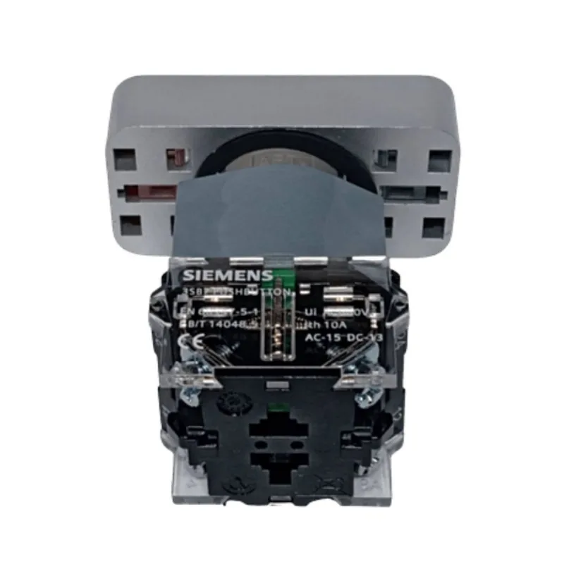 Botão Duplo Iluminado 22Mm Plástico 1Na+1Nf Verde/Vermelho 24Vca/Vcc 3Sb71333Ca24 Siemens