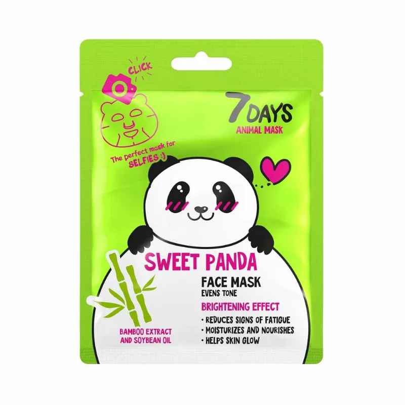 7DAYS ANIMAL MASK SWEET PANDA BAMBOO EXTRACT & SOYBEAN OIL 7Days Animal Mask Sweet Panda Bamboo Extract <(>&<)> Soybean Oil