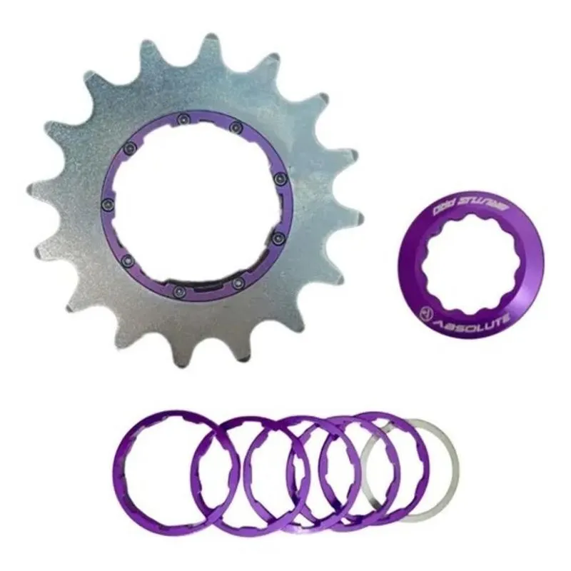 Kit Conversão Brutus Pro Cog Single Speed Grau BMX Roxo