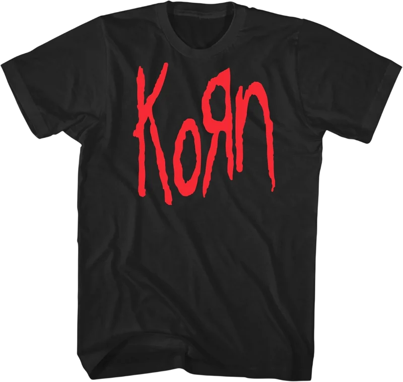 Classic Red Logo Korn T-Shirt Medium