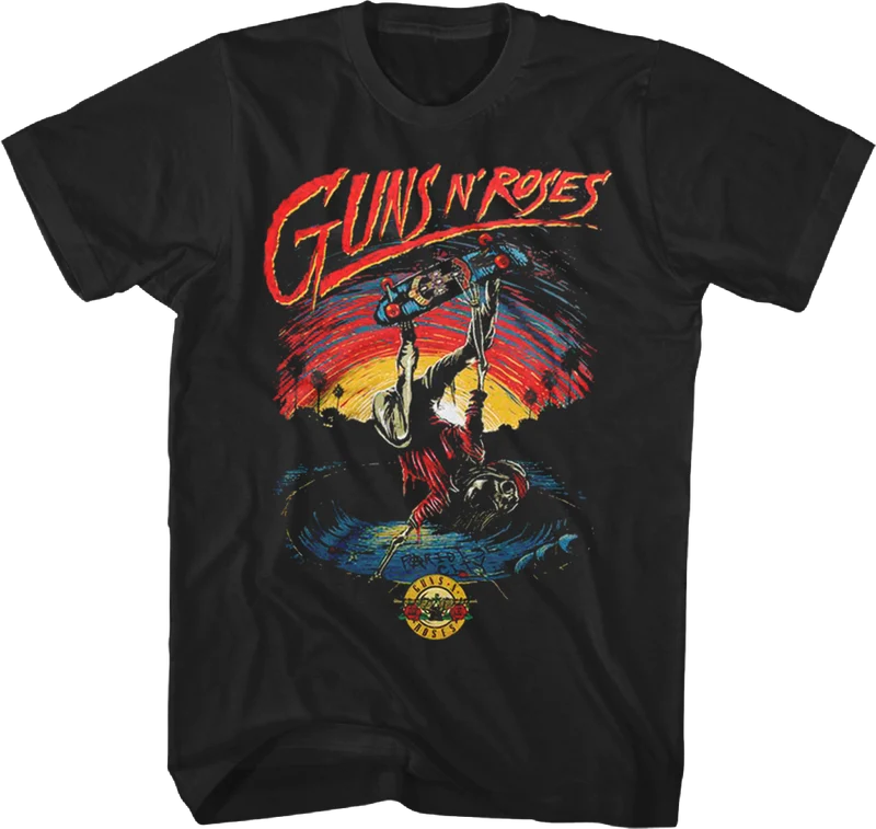 Skateboard Guns N' Roses T-Shirt 3XL