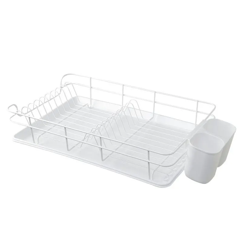 Escorredor de Louça com Porta Talheres Branco - La Cuisine