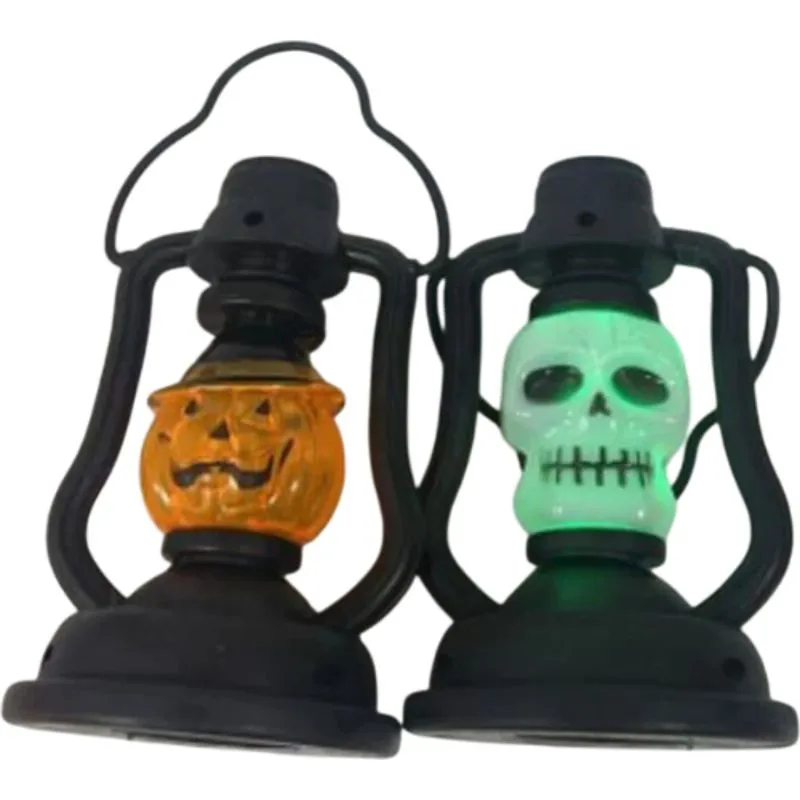 Lamparina Decorativa Caveira Abóbora Halloween 11cm com LED - Festive