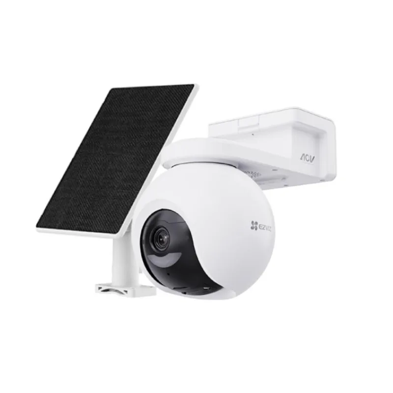 Cámara de seguridad Ezviz CB8 4K 360° Audio Doble vía Batería Panel Solar