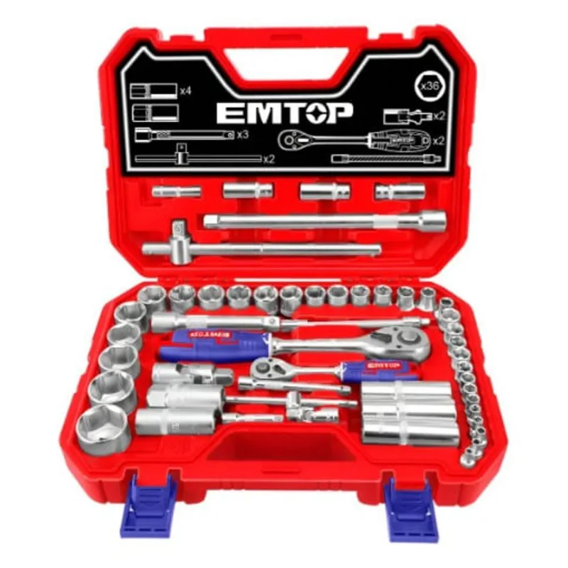 Juego De Tubos 51 Piezas 1/2" y 1/4" Emtop ESKT42511