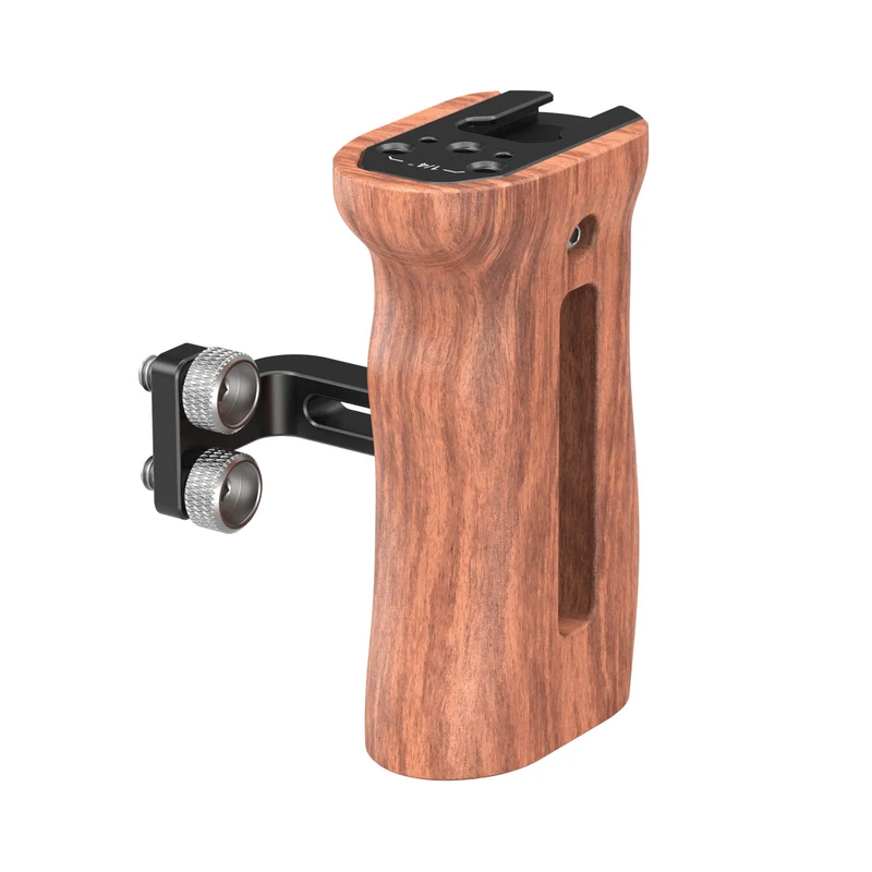 SmallRig Wooden Side Handle with 1/4"-20 Screws HSN2093D PhotoGear