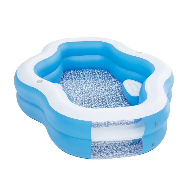 Piscina Inflable Ovalada Bestway Splashview 821L 270x198x51cm Azul