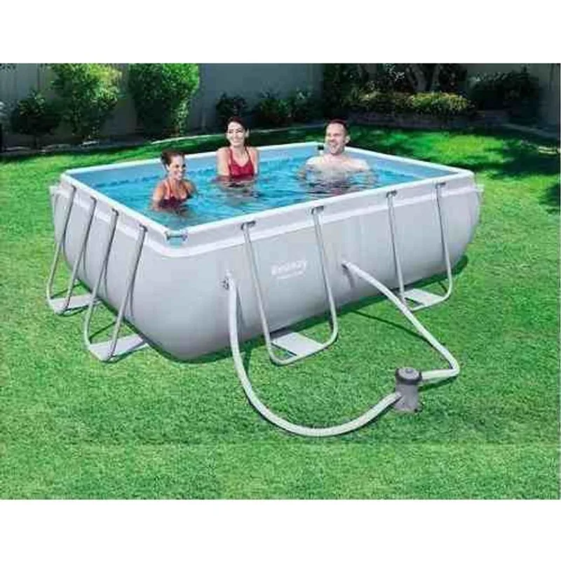 Piscina Bestway 3662 Litros Retangular com Bomba Filtro 110v #56631