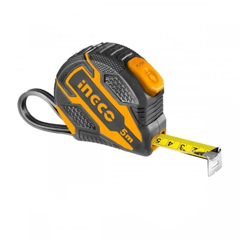 Trena Emborrachada Com Botão Duplo E Auto Trava 5m X 19mm Ingco Hsmt08519