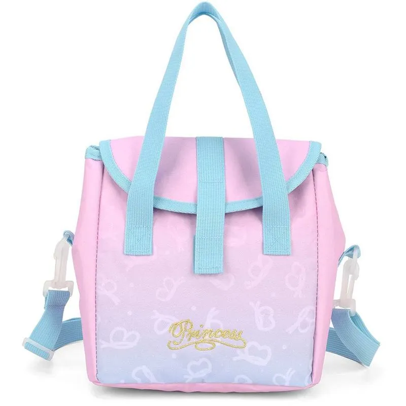 Lancheira Térmica Luxcel Princess LA51302PS - Azul/Rosa