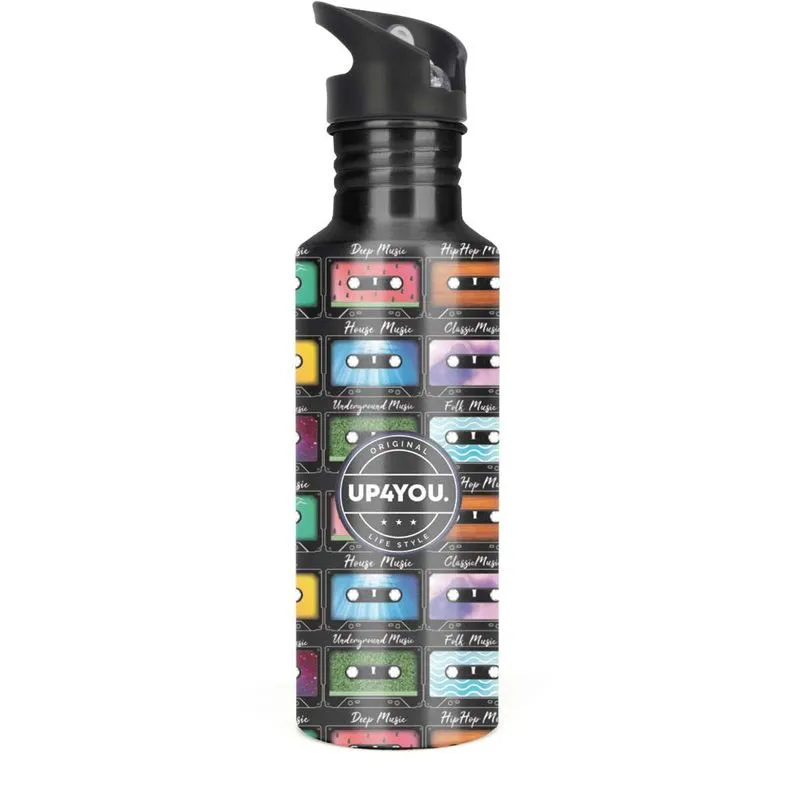 Garrafa de Aluminio UP4YOU Preta
