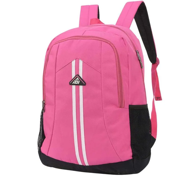 Mochila Escolar Adv Gd 3 Bolsos Pink