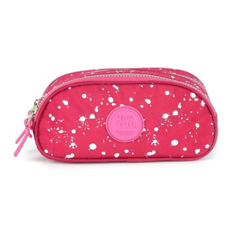 Estojo Duplo Manchinhas Juvenil Original Up4you - Pink