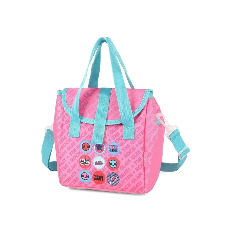 Lancheira Térmica Transversal Lol Luxcel La51445lo Rosa