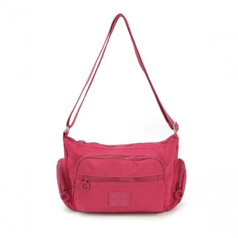 Bolsa Carteiro Pkt Moda Crinkle Up4you Pink - Unico Pink