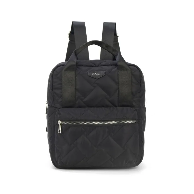 Mochila Feminina Nylon Gash BG72605 Matelassê Preto