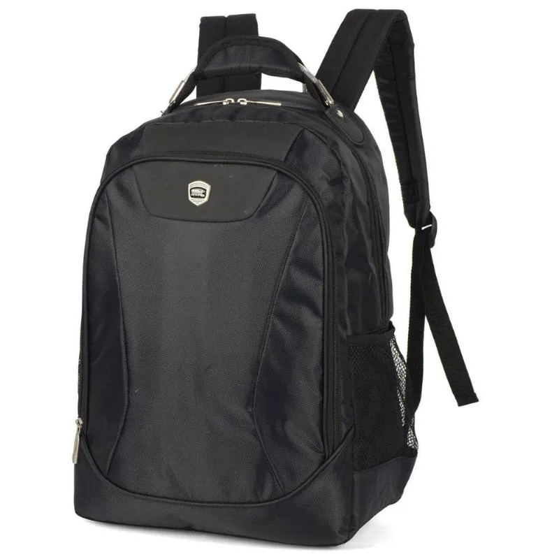 Mochila Polo King Executiva Impermeável Cabo de Aço 25L Preta Masculina