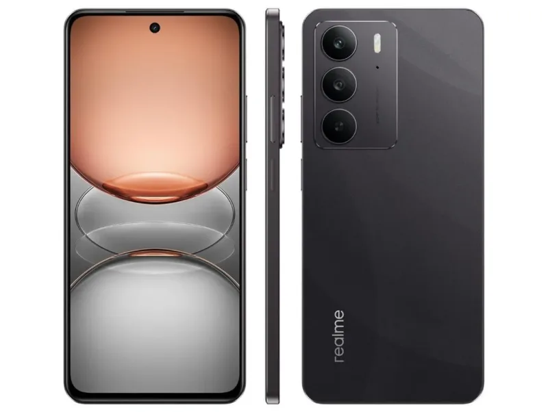 Celular Realme C75 RMX3963 8GB RAM 5G 256GB Preto