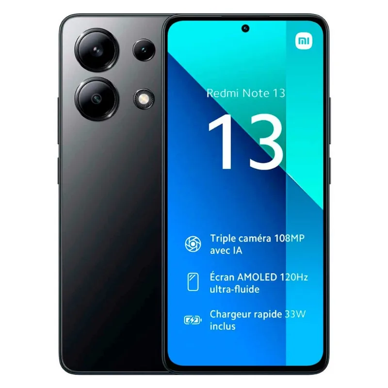 Smartphone Xiaomi Redmi Note 13 128GB - 6GB Ram (Midnight Black) Preto