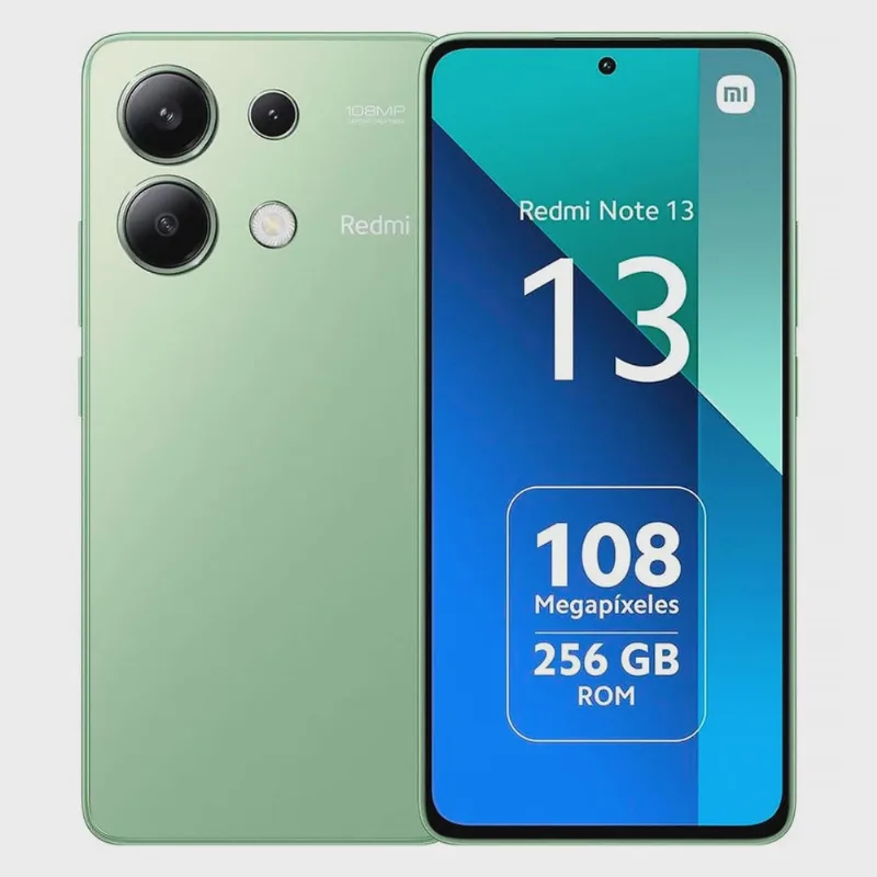 Smartphone Xiaomi Redmi Note 13 256GB - 8GB Ram (Mint Green) Verde