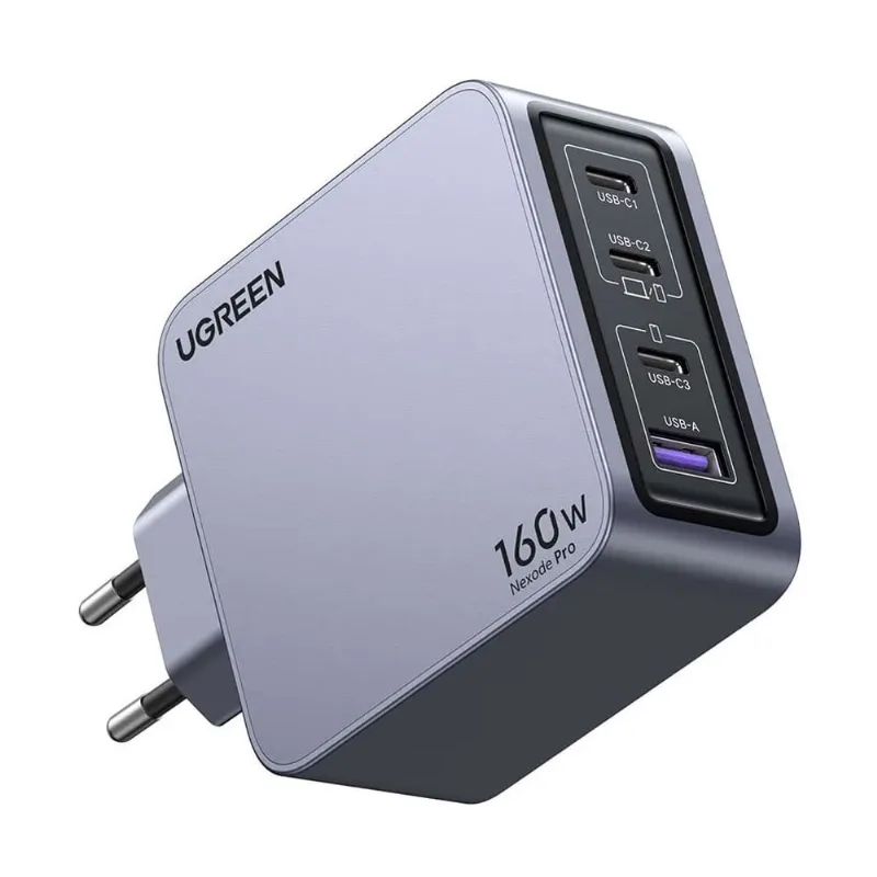 Carregador Usb a/c Ugreen 160W + Cabo Usb C 1.5M Preto