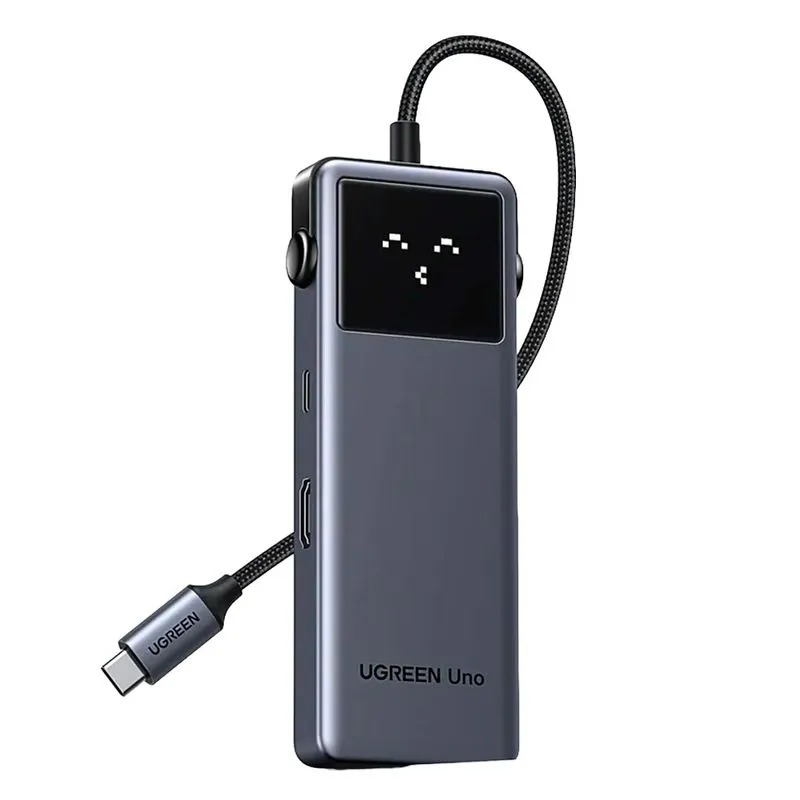 Hub USB-C Ugreen Uno 6 em 1 HDMI 4K 60Hz PD 100W 2 USB-C 3.2 2 USB-A 3.2 10Gbps - 35998