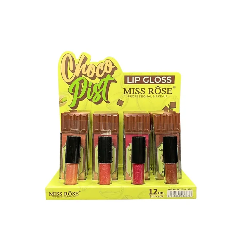 Lip Gloss Chocopist C/12 Unid - Miss Rose (BX7701-416Z12)