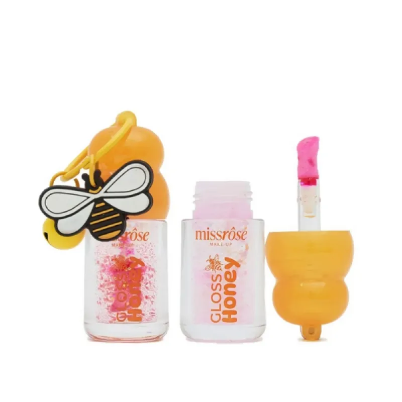 Lip Gloss Honey Chaveiro Abelha - Miss Rose