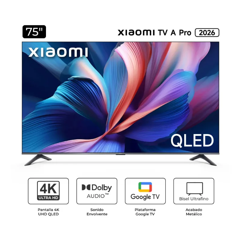 Xiaomi Televisor 75" Smart TV QLED, 4K Ultra HD, A PRO 2026