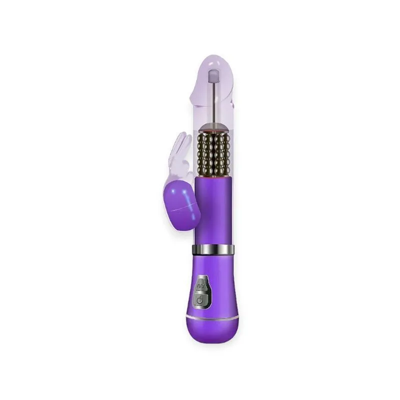Vibrador Rotativo Coelho Com 9 Modos De Vibração - Si - Roxo