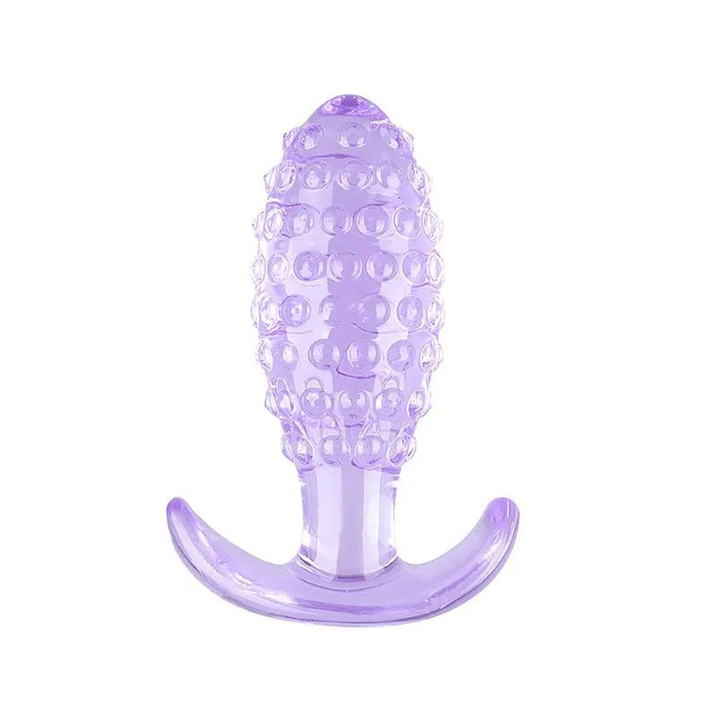 Plug Anal em Silicone com Textura de Bolinha 9x3cm Sexy Import