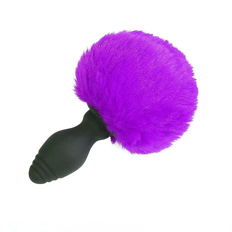 Plug Anal Pompom de Coelho com Vibração e Controle Remoto Tamanho M Sexy Import