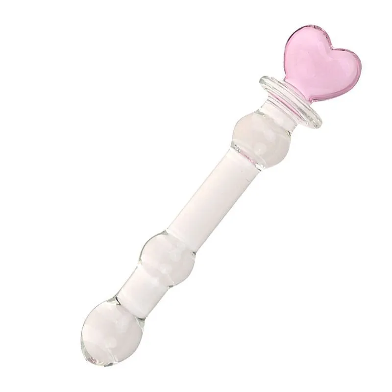 Plug Anal Cilindrico Escalonado com Base em Formato de Coração 20,0x2,8cm Sexy Import